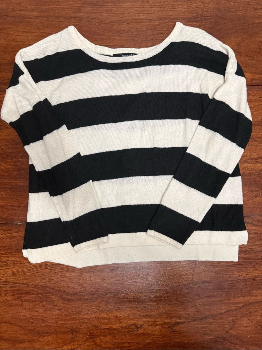 Forever21 Black & White Striped Women’s Sweater